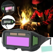 Aodebiao Welding Glasses Solar Welding Goggles Auto Darkening Welder Glasses Mask Helmet with Replacement Lenses for Arc Plasma Cut